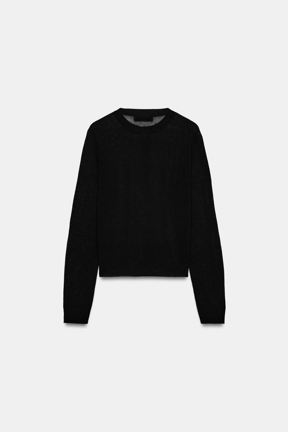 ZARA СВИТЕР НА ПУГОВИЦАХ, ЧЕРНЫЙ
