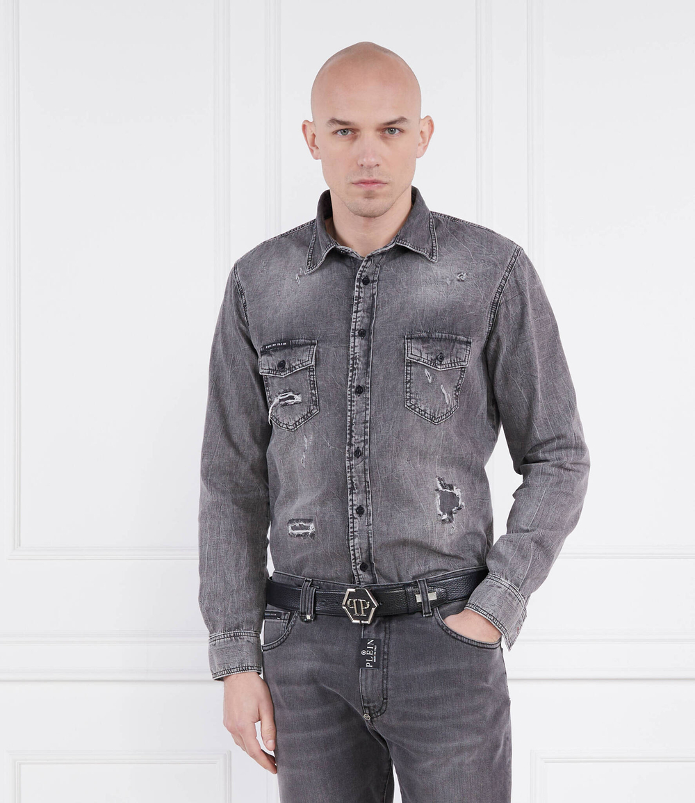 Рубашка Philipp Plein - графитовый (MDP0174 PDE004N)