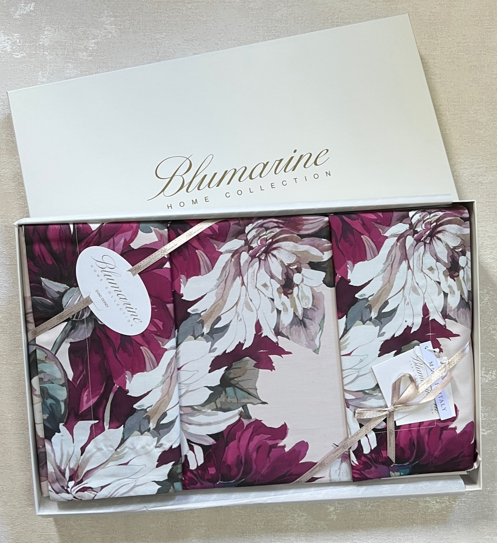 Постельное белье 2 спальное евро макси Blumarine Liuba Fard розовое