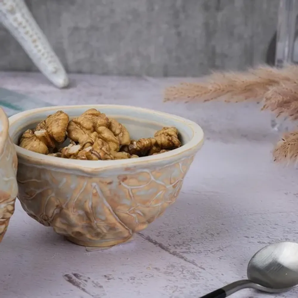 Салатник 160 мл 9,8*9,3 см h11/5,2 см для закусок с крышкой Walnut Pearl Frutti di Mare P.L. [1]