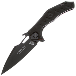 Складной нож НОКС Мангуст-2С (Black Red) 337-708406 c клинком из стали D2, рукоять G10