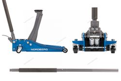 NORDBERG (N32032) Домкрат подкатной 3,2 т, супернизкий подхват, педаль