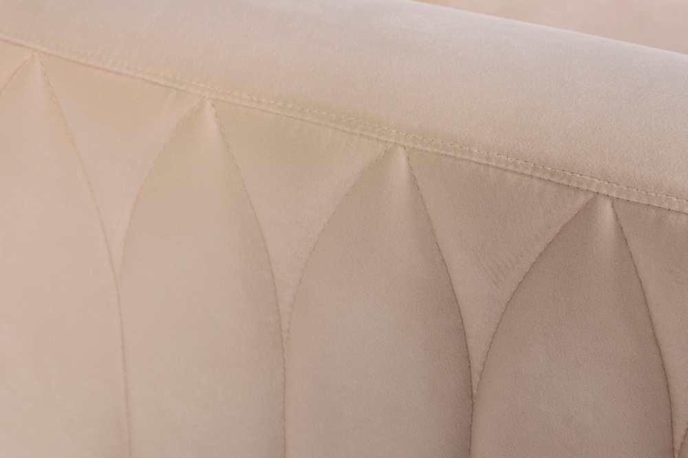 Диван Garda Decor Люцерн (Lucerne) трехместный велюр бежевый 230*86*75 см