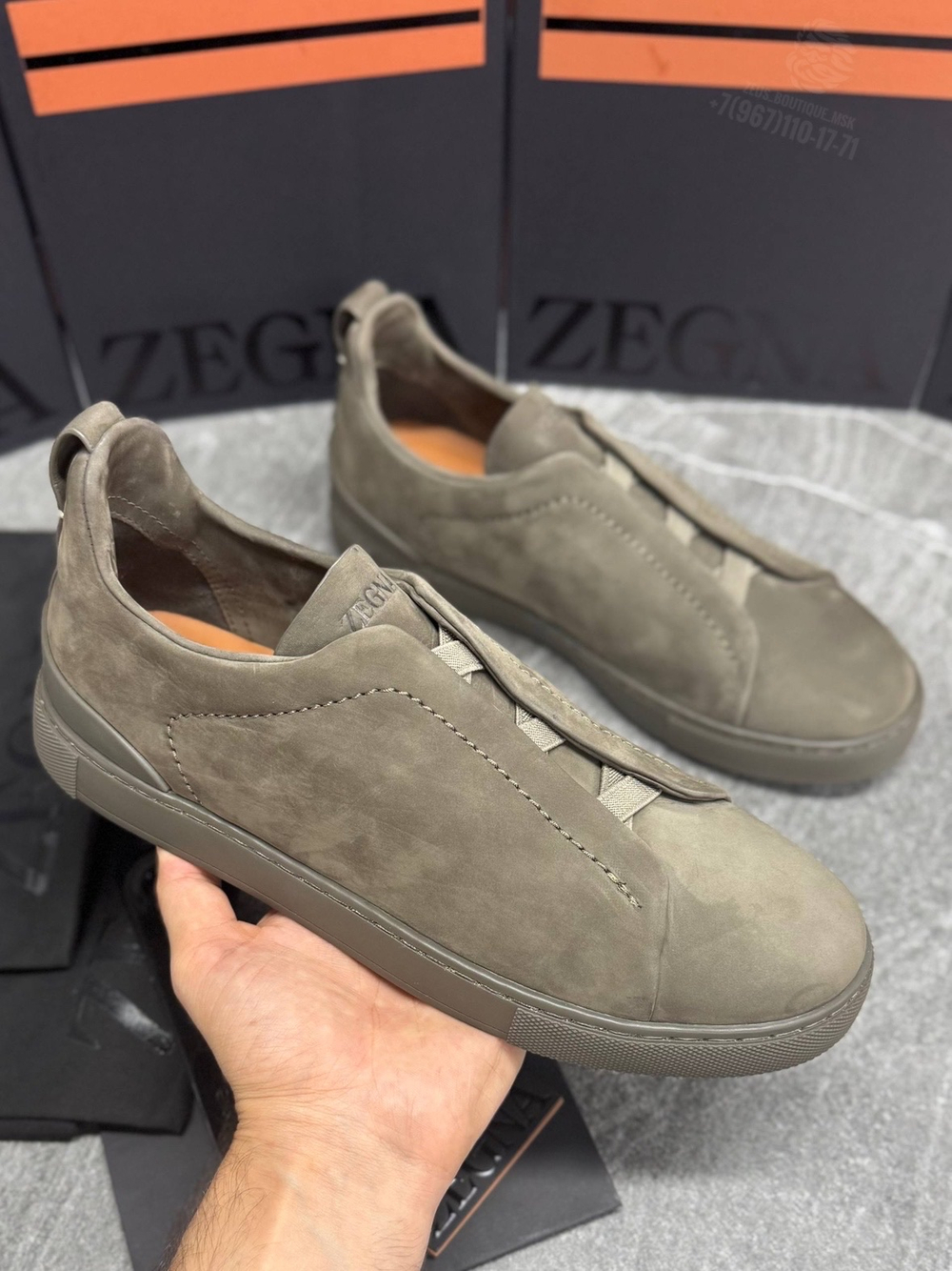 Кеды Zegna Triple Stitch