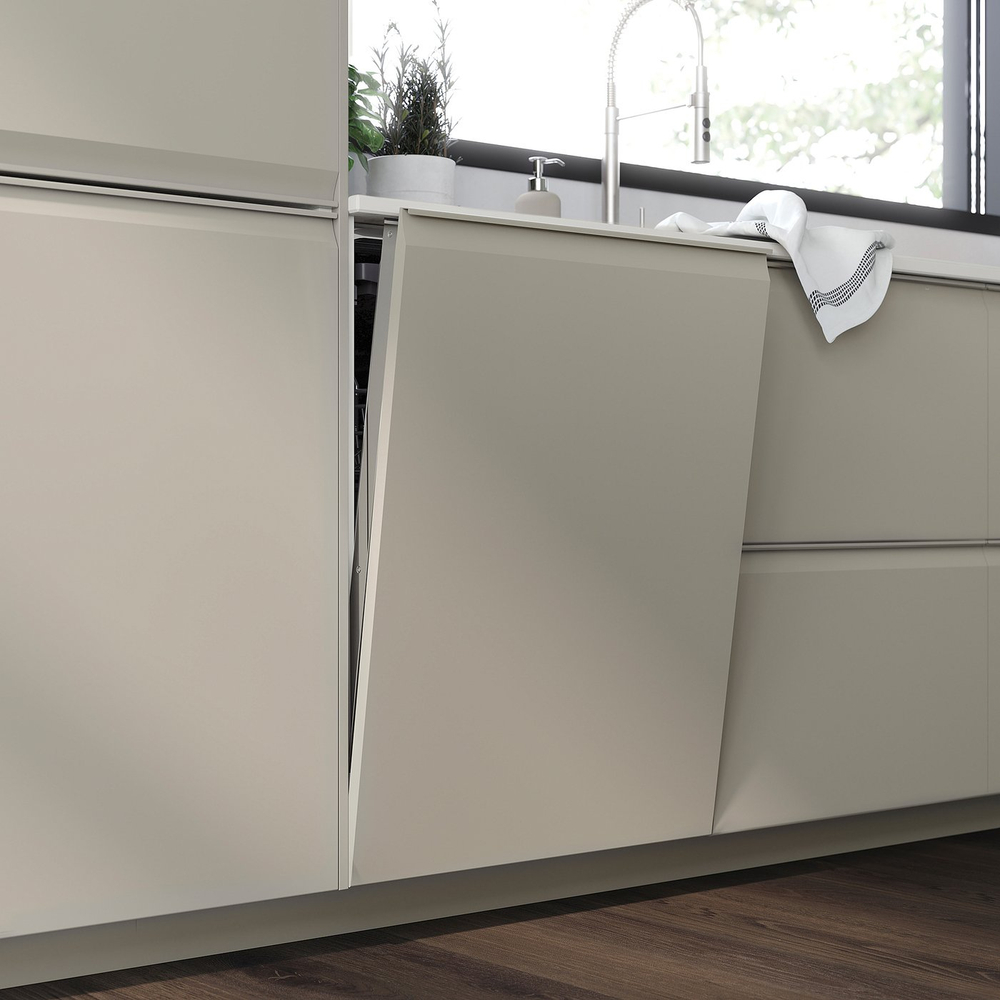 IKEA UPPLÖV  (ИКЕА УППЛЁВ)  -  Дверь - матовый тёмно-бежевый 40х40 см