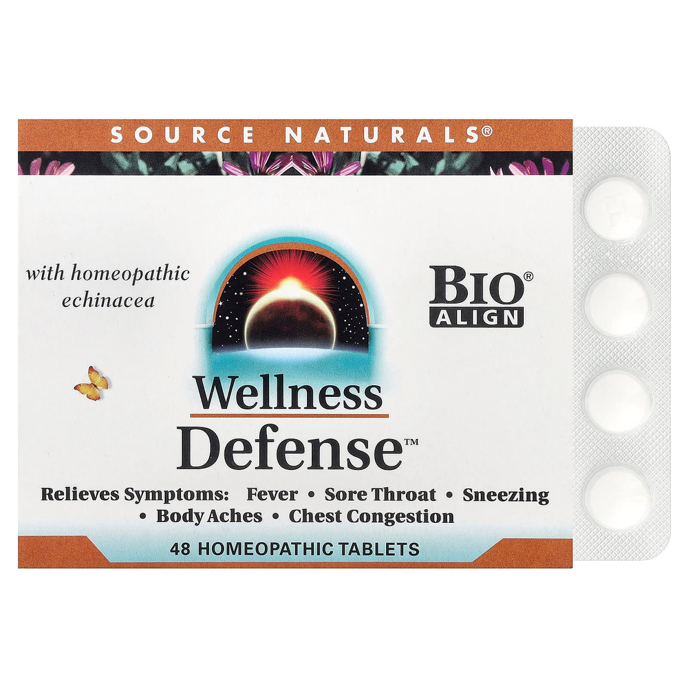 Source Naturals, Wellness Defense™, 48 гомеопатических таблеток