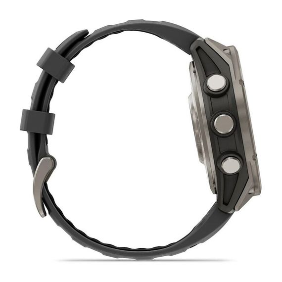 Часы GARMIN FENIX 8 PRO 47mm Amoled Sapphire Lens Titanium With Graphite/Black Silicone Band