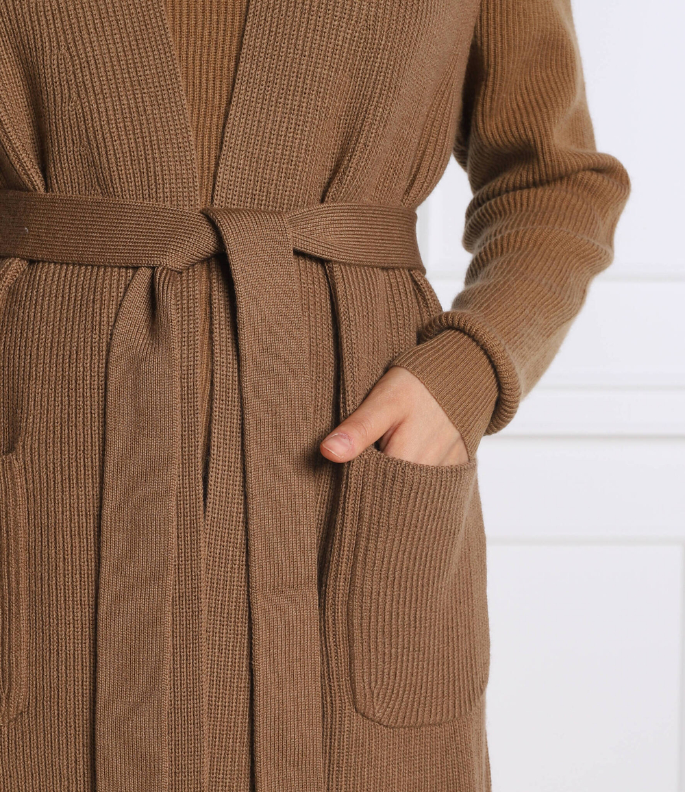 Хлопковый кардиган uruguay Max Mara Leisure - коричневый(335603266)
