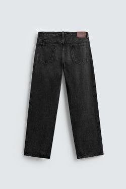 ZARA ДЖИНСЫ STRAIGHT FIT, УГОЛЬНЫЙ