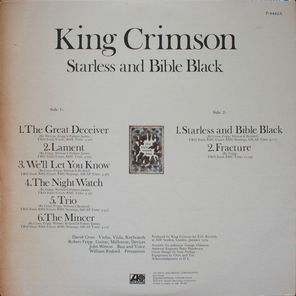 King Crimson / Starless And Bible Black (LP)