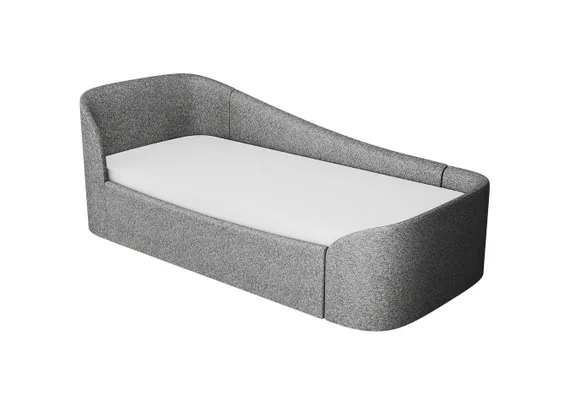 Диван-кровать KIDI Soft с низким изножьем 90*200 см (серый, рогожка)