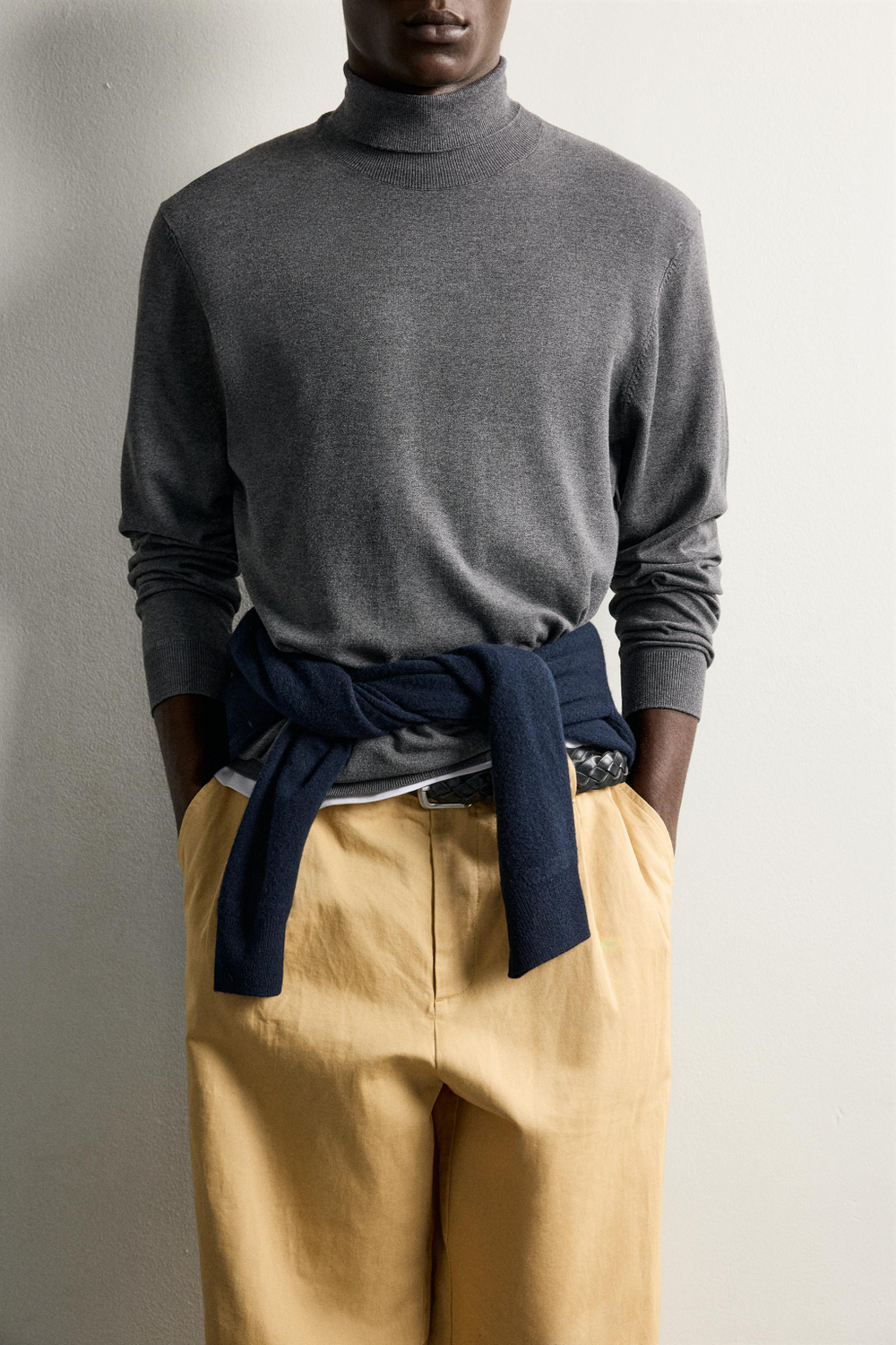 БАЗОВЫЙ СВИТЕР С ВЫСОКИМ ВОРОТНИКОМ — ZARA