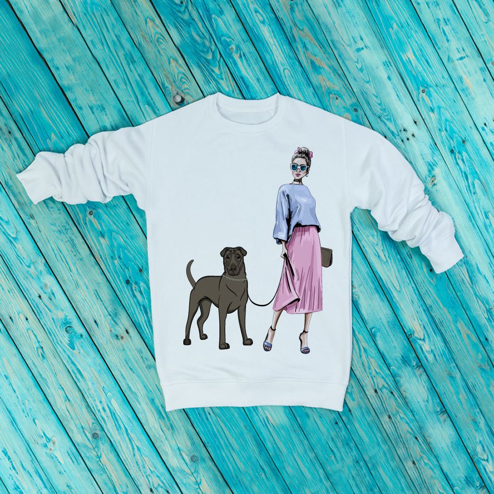 Свитшот "Хозяйка с Тайским Риджбеком" Свитшот "Хозяйка с Тайским Риджбеком"