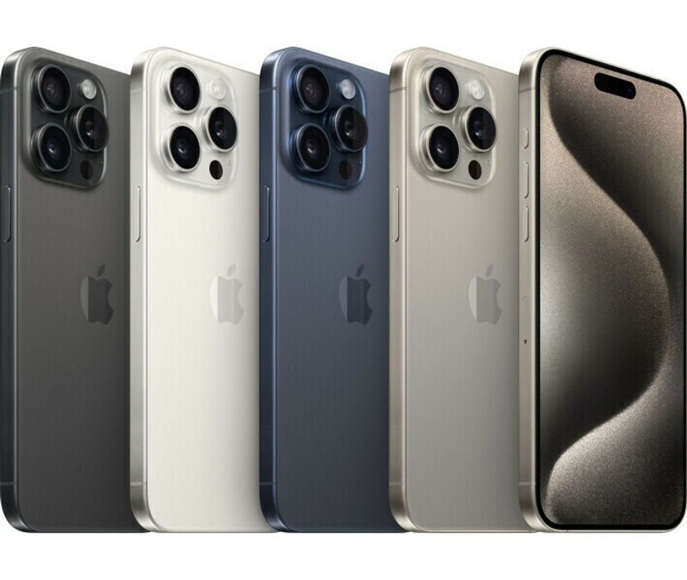 Смартфон Apple iPhone 15 Pro Max 1 ТБ, Dual: nano SIM + eSIM, синий титан (без RuStore)
