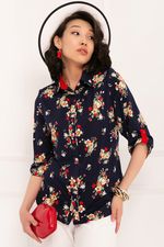 БЛУЗКА МОНТАЛЕ (БЛУ ФЛОВЕРС) Bellovera (Акция)