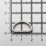 Полукольцо сварное металл 15.0 мм (in), (внешн. 20х12 мм, ⌀2.5 мм), 100 шт, серебро ГР, 6066