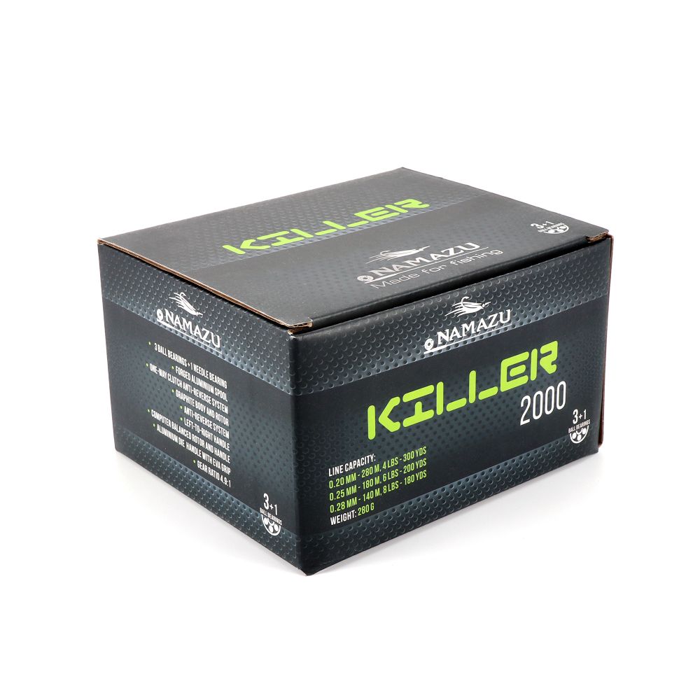 Катушка безынерционная Namazu PRO Alligator NEW AL1000, 5+1 подш., метал. шпуля + запасная графит. ш