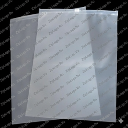 Белый матовый пакет Zip Slider 40×60 см, 60 мкм