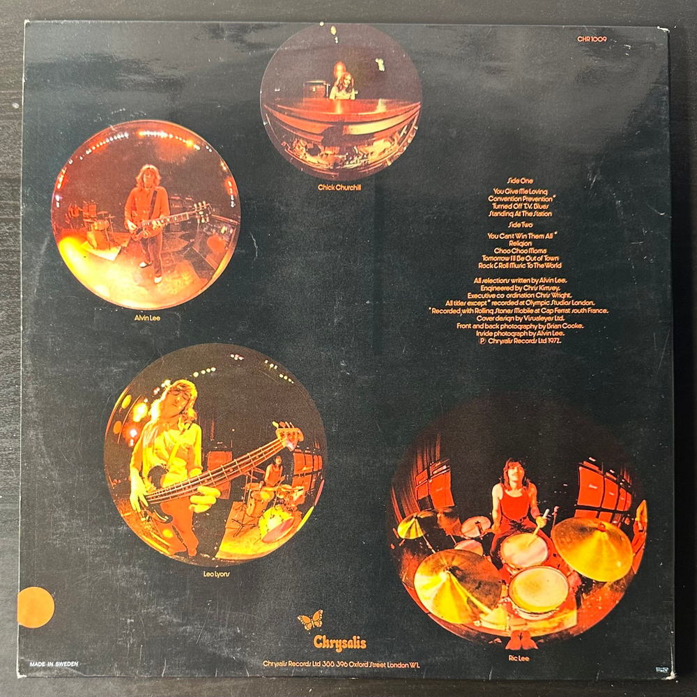 Ten Years After ‎– Rock & Roll Music To The World (Швеция 1972г.)