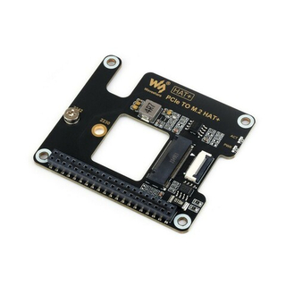 Плата адаптера SSD для Raspberry Pi 5 PCIe to M.2 HAT+ NVMe (2242, 2230)