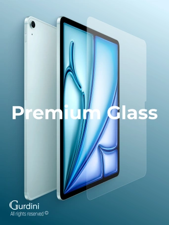 Стекло защитное для iPad Air 11 M2 Gurdini Premium Glass 0.33 mm прозрачное