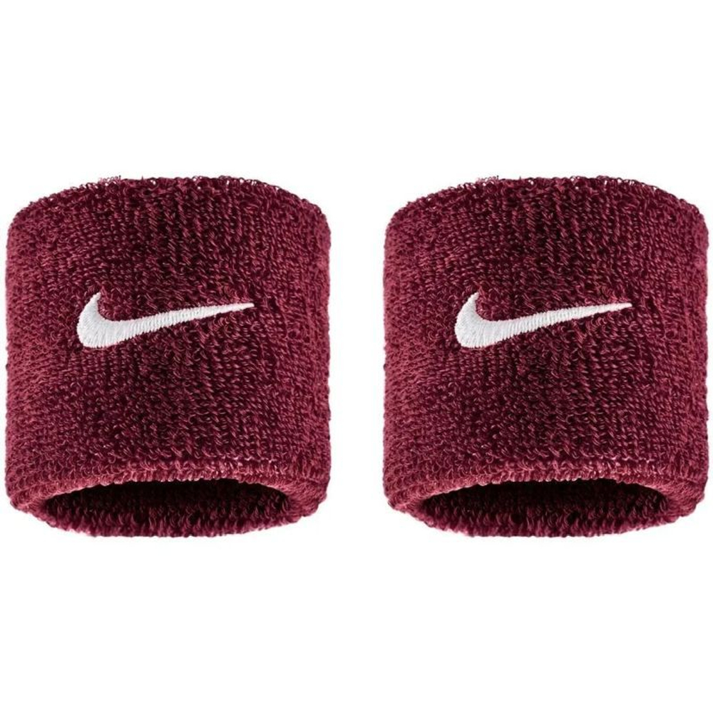 Теннисные напульсники Nike Swoosh 2P - dark team red/white