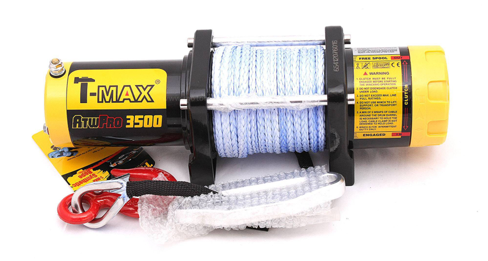 Лебедка T-Max ATW-3500 с синтетическим тросом (W0520)