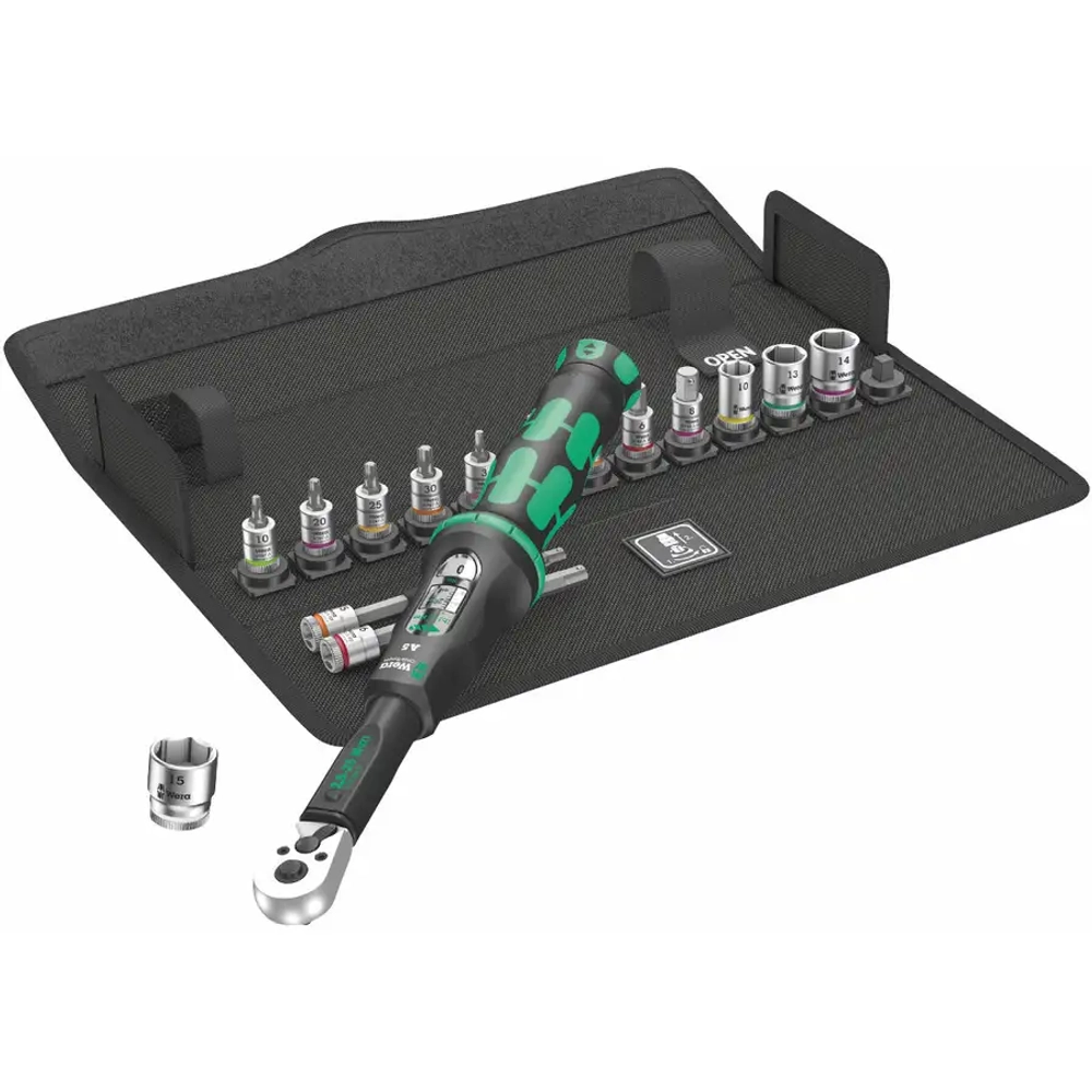 Набор для велосипедиста Torque 1, 2,5—25 Н·м, 16 предметов WERA 05004180001