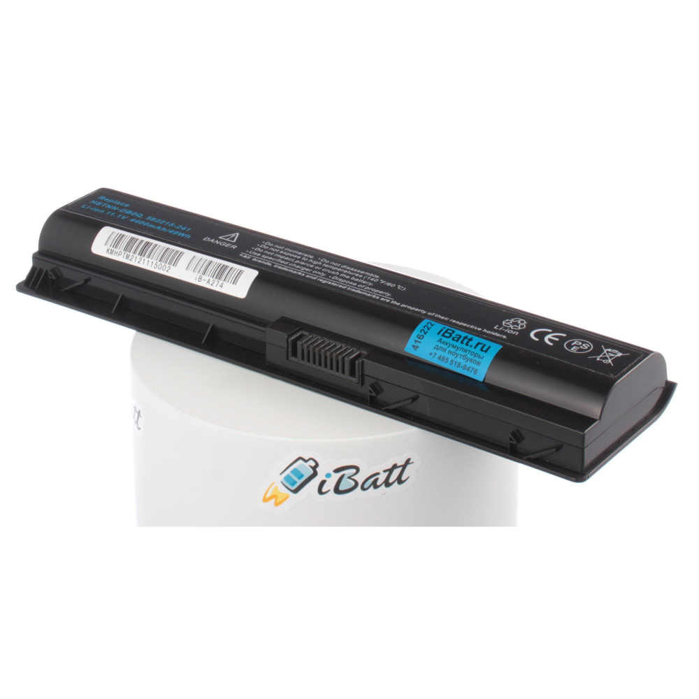 Аккумулятор iBatt 4400mAh, для 586021-001 HSTNN-LB0Q HSTNN-I77C