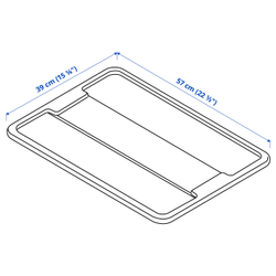 IKEA SAMLA  (ИКЕА САМЛА)  -  Крышка для контейнера 45/65 л - прозрачная