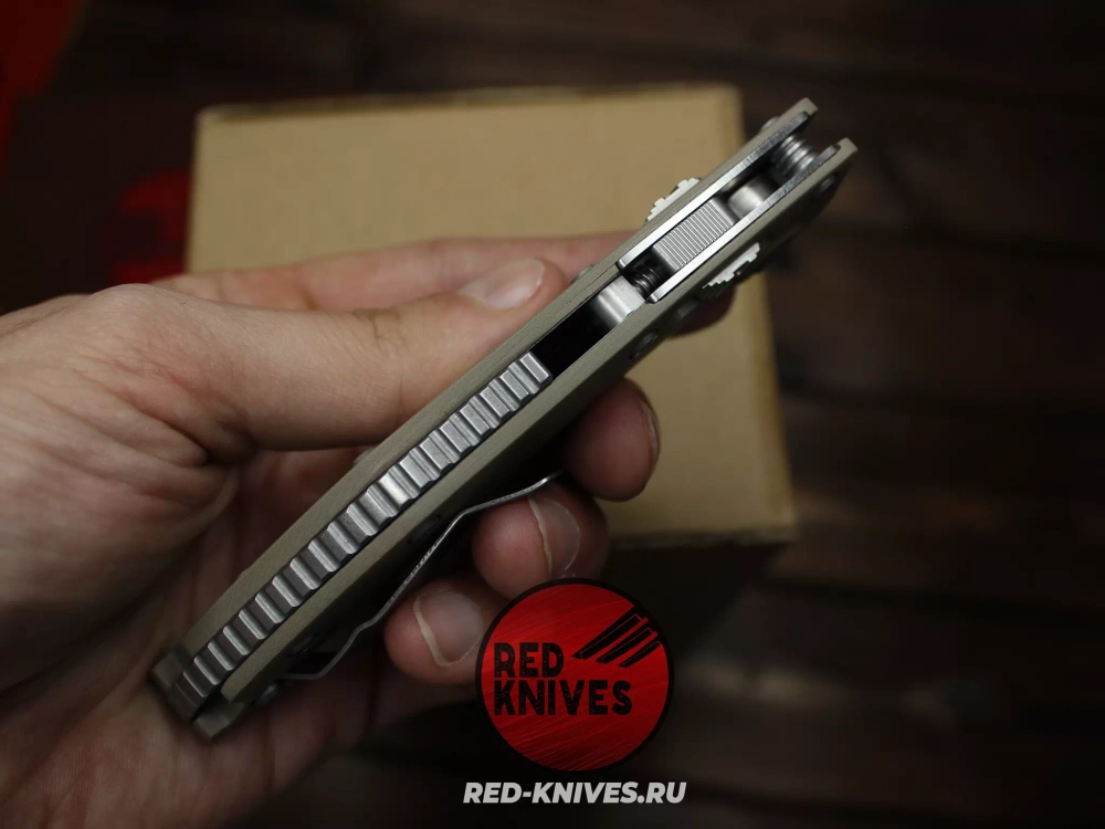 Нож Microtech Stitch Ram-Lok - рукоять песочный G10, клинок стоунвош RK-457