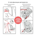 Удерживающее устройство для детей Siger Ультра ISOFIX, гр.0+/ I/II/III, светло-серый