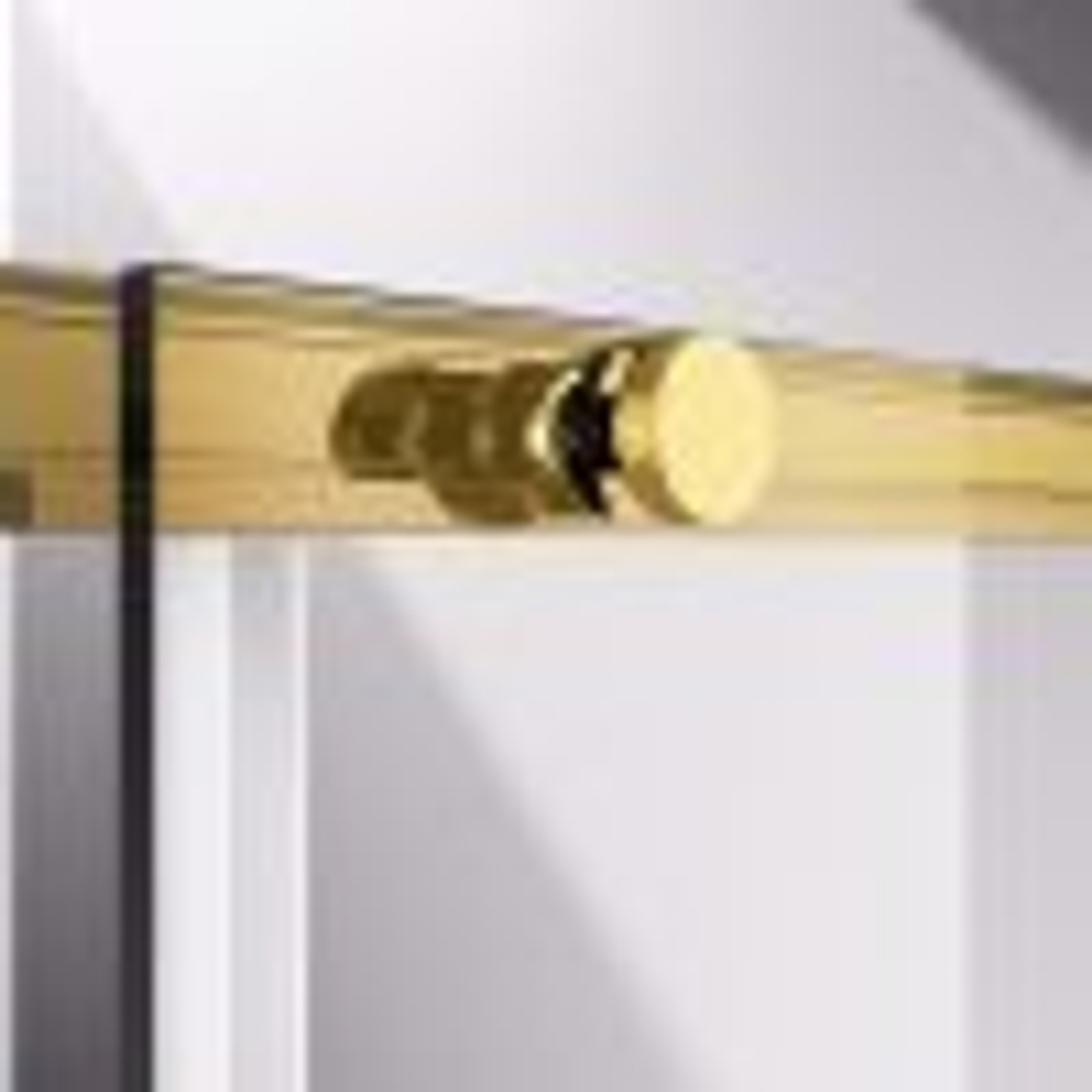 Душевая дверь Слим-Н (Slim-N) VDS-4SN120CLG, 1200, брашированное золото, стекло прозрачное,