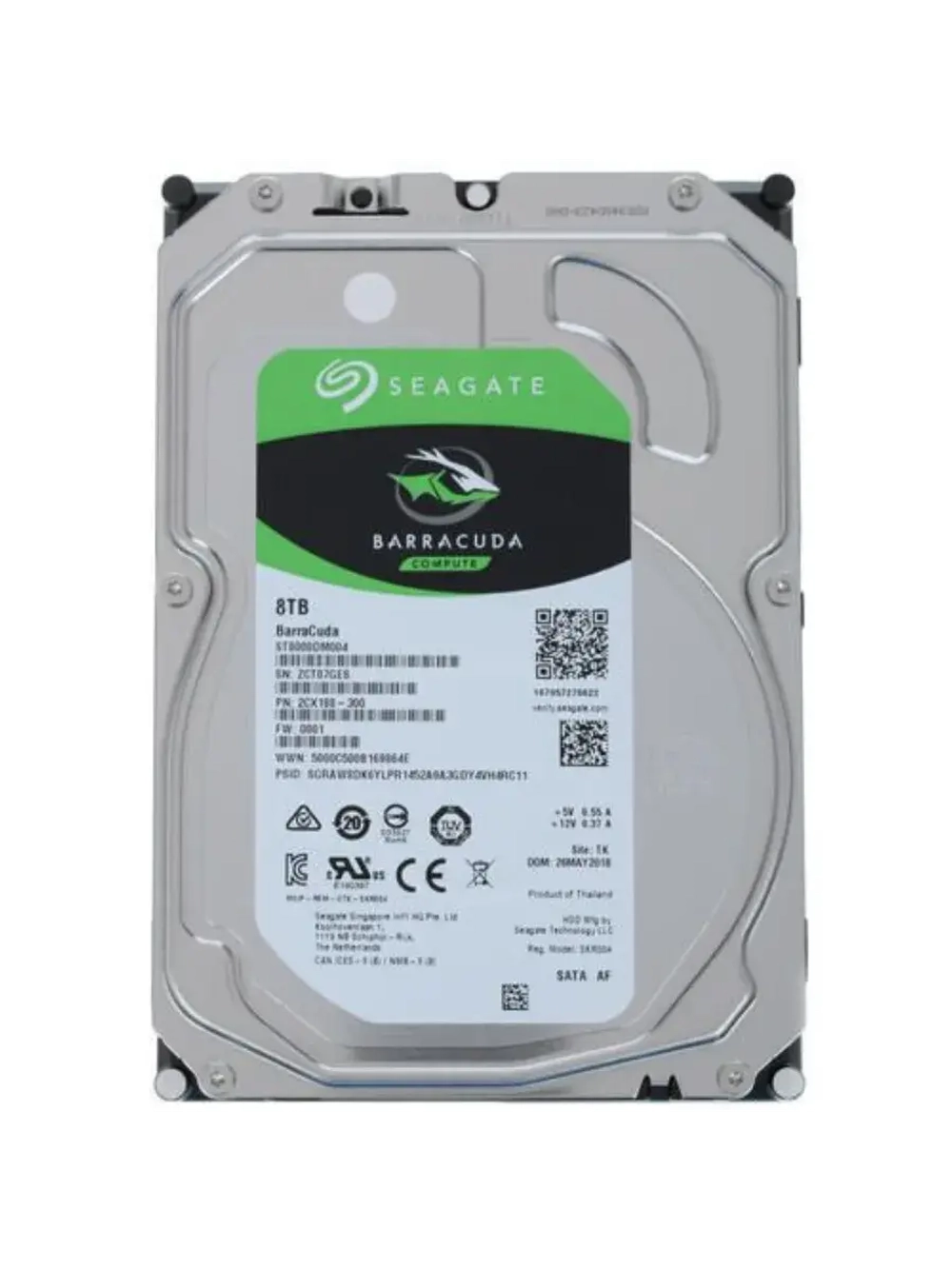 3.5" 8 ТБ Жетский диск BarraCuda ST8000DM004