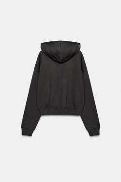 ZARA ХУДИ С МОЛНИЕЙ, АНТРАЦИТОВО-СЕРЫЙ
