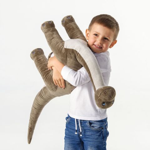 Мягкая игрушка IKEA JATTELIK (ЙЭТТЕЛИК), Динозавр, Коричневый, 90 см