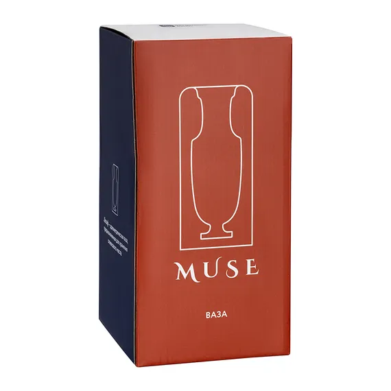 Ваза muse, 25 см, нежно-розовая