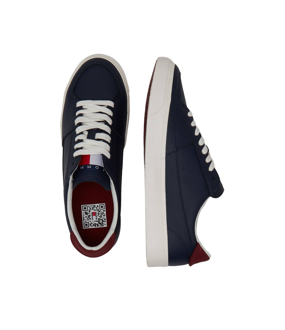 Кожаные кроссовки vulcanized Tommy Jeans - темно-синий(EM0EM01341)