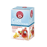 TEEKANNE Чай фруктовый Cool Sensations Strawberry & Orange с клубникой и апельсином, 18 пакетиков, 45 г (Германия)