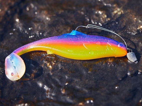 Виброхвосты съедобные LJ Pro Series ROACH PADDLE TAIL 3.5in (8,89 см), цв. G04, 6 шт.