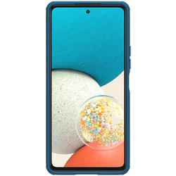 Чехол синего цвета усиленный двухкомпонентный от Nillkin для Samsung Galaxy A53 5G, серия Super Frosted Shield Pro