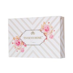 Постельное белье CLARINDA голубой жаккард deluxe TIVOLYO HOME Турция