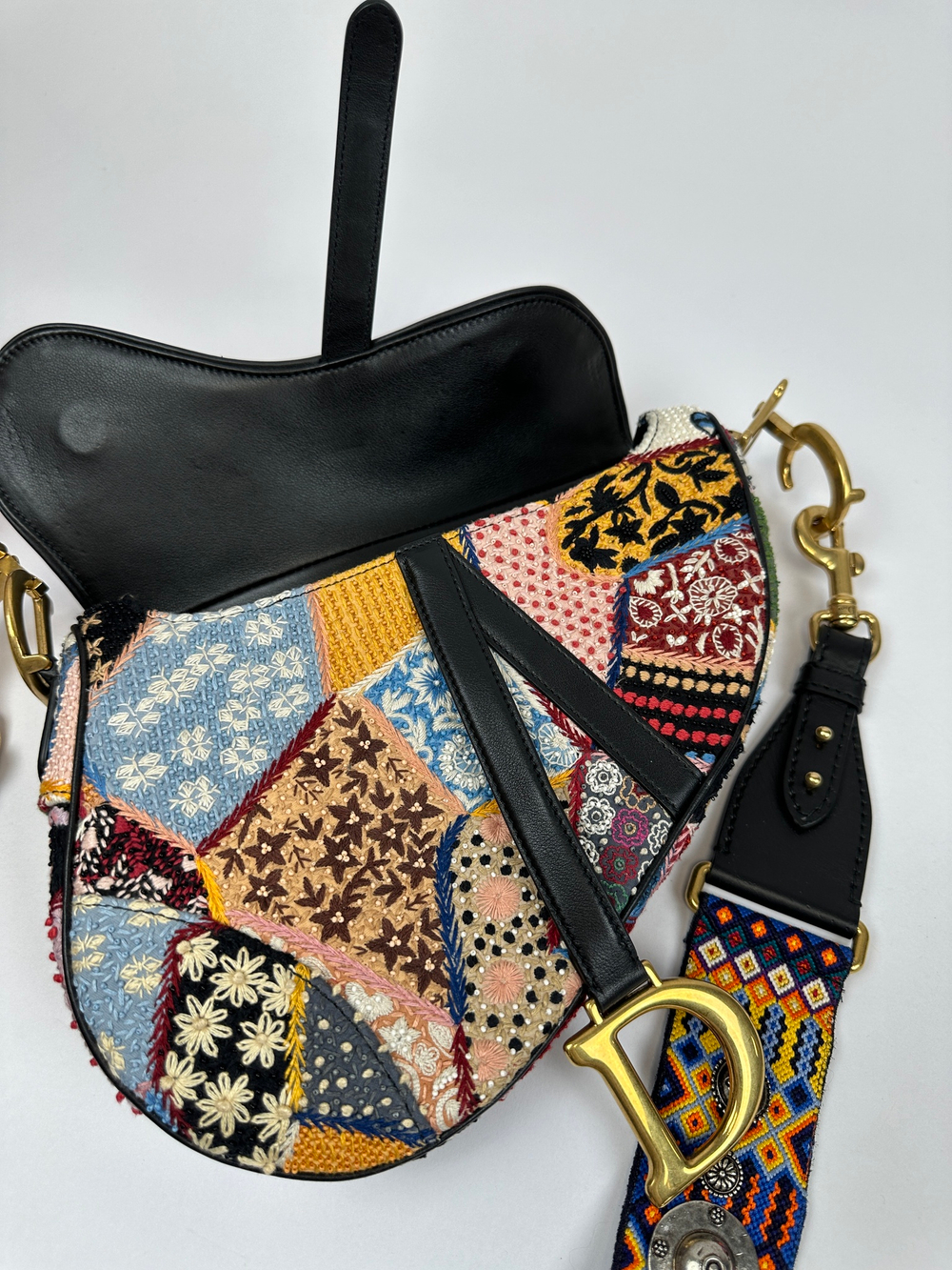 Сумка Christian Dior Canvas Saddle Bag
