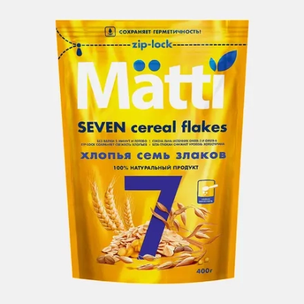 Хлопья Matti 7 Злаков 400г