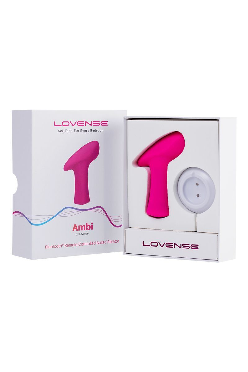 Ярко-розовая вибропуля Lovense Ambi (Цвет: ярко-розовый)