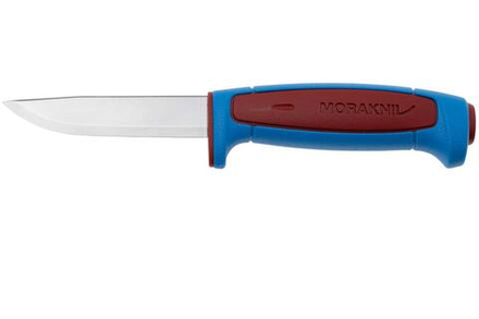 Нож Morakniv Basic 546 (S) Limited Edition 2025, универсальный/строительный, нержавеющая сталь, 91мм, синий/красный