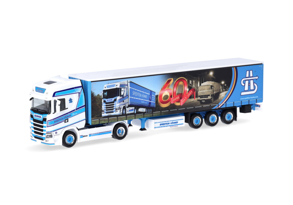 Грузовик Scania CS20 HD тентованный пп «Spedition Höhner/60 лет» (Рейнланд-Пфальц/Вейербуш)