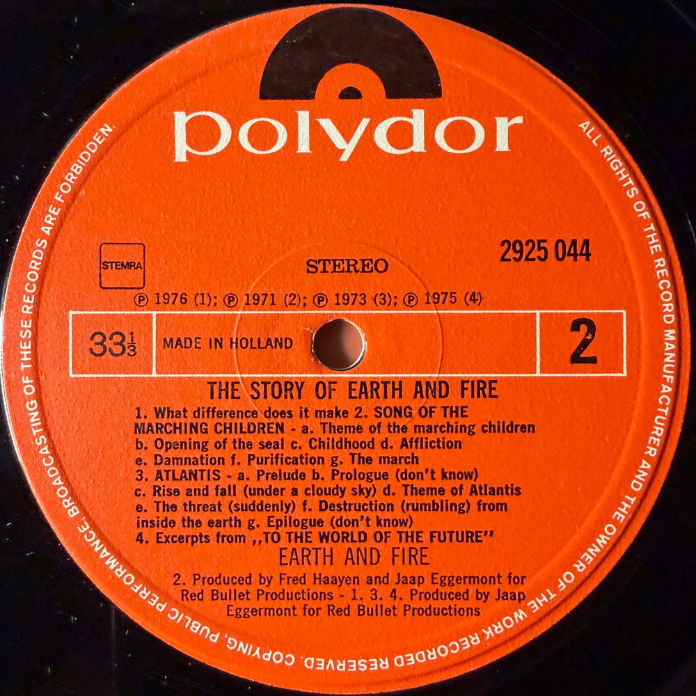 Earth And Fire – The Story Of Earth & Fire (Голландия 1976г.) Т