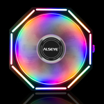 Кулер для CPU Alseye O120Z Plus, 1х120мм, 4-pin, Al, черный-белый/FRGB, 600-2000rpm, 52.6CFM, 33.8дБ, TDP 95Вт, INTEL 1700/1200/115x/775, AMD AM5/AM4/AM3(+)/AM2(+) (AS.01.04.0005)