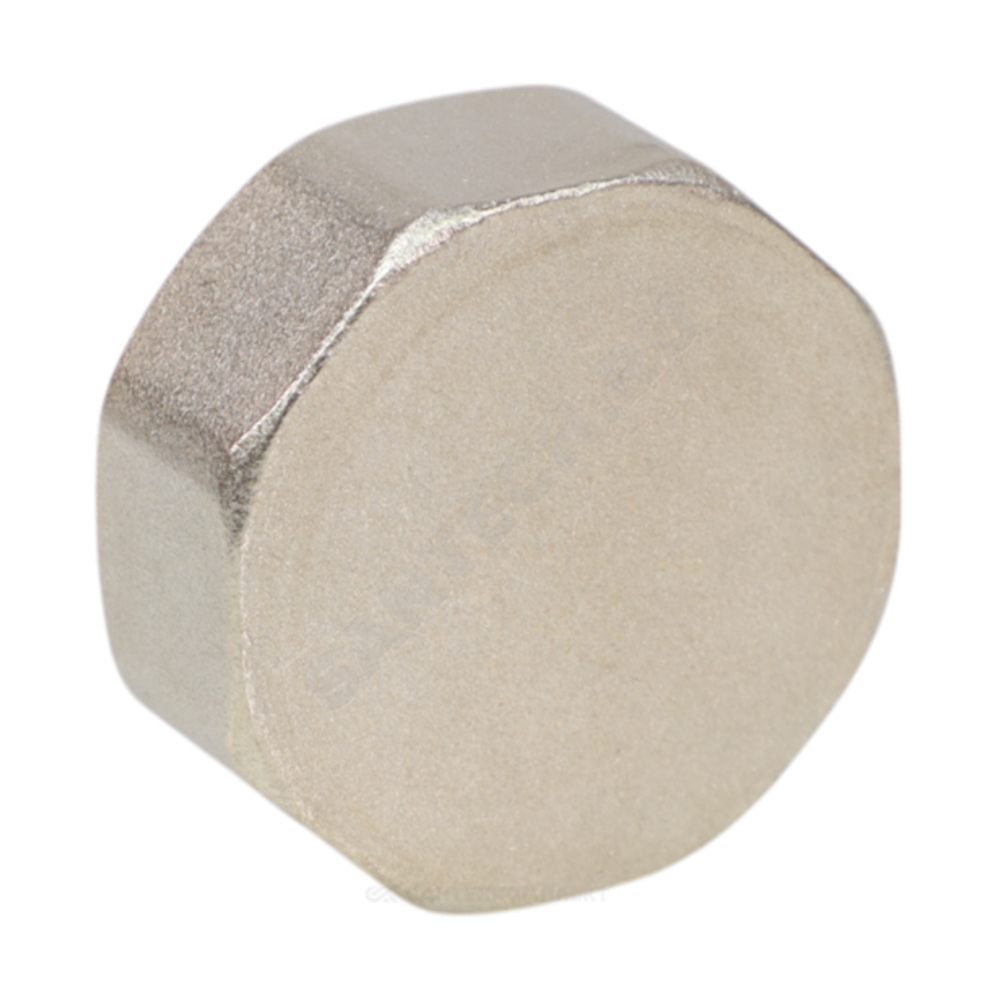 Заглушка латунь никель Ду 15 (1/2") ВР VALFEX VF.590.N.012